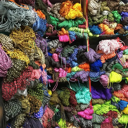 7-Cores 550 Paracord Rope 5 15 30 M Dia.4mm Cord For Outdoor Camping Survival Lanyard Parachute Hiking Tent Accessories Beauty World Shop