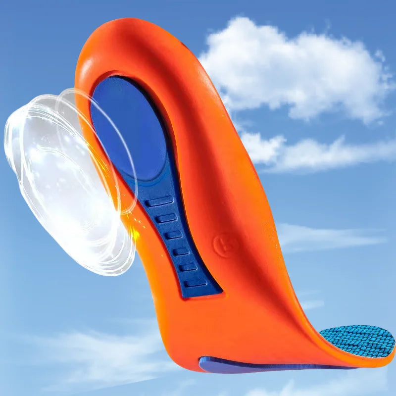 Orthopedic Sports Elasticity Insoles For Shoes Sole Unisex Technology Shock Absorption Breathable Running Insoles Beauty Fashion