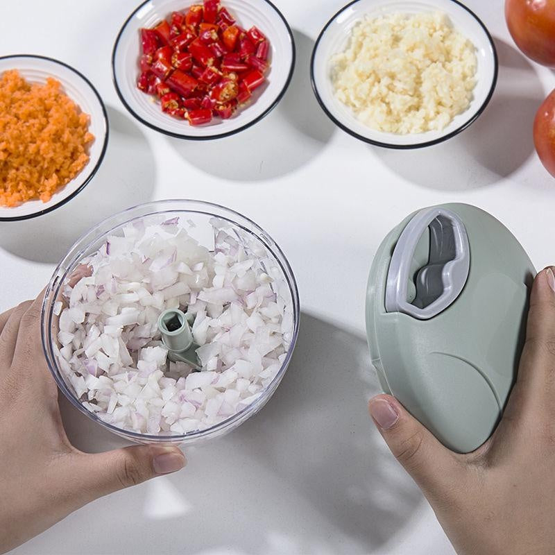 500/900ML Manual Meat Mincer Garlic Chopper Rotate Garlic Press Crusher Vegetable Onion Cutter Kitchen Cooking Accessories Beauty World Shop