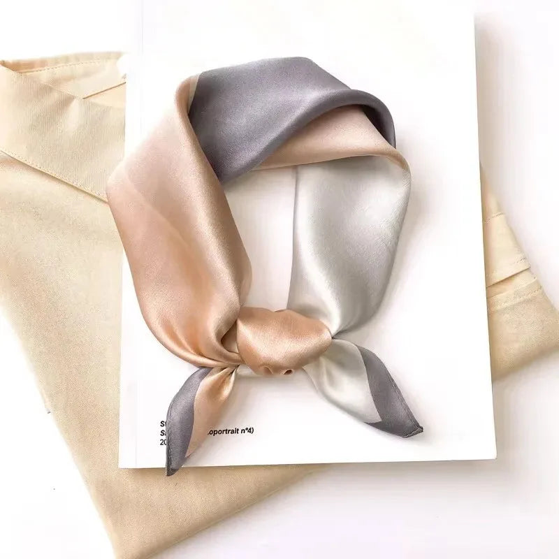 Scarf 100% Silk Bandana Women Square Scarves Wrap Kerchief Spring Fashion Luxury High Quality Headband Hijab Shawls 2026 Beauty World Shop