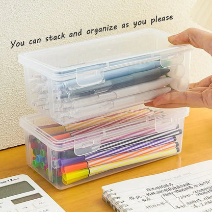 LOLEDE Pencil Cases Useful School Supplies Kawaii Stationery Organizer Bag Astethic Holster DIY Office Pen Box Kits Sacs Pen Box Beauty World Shop