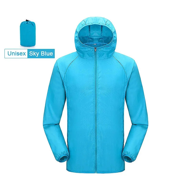 LNGXO Unisex Hiking Jacket Men Women Waterproof Quick Dry Camping Windbreaker Trekking Fishing Rain Coat Outdoor Anti UV Clothes Beauty World Shop