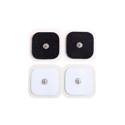 10/20/50pcs Non-woven Electrode Pads 4x4cm Snap On Replacement For Tens Acupuncture Digital Machine Slimming Massager Therapy Beauty World Shop
