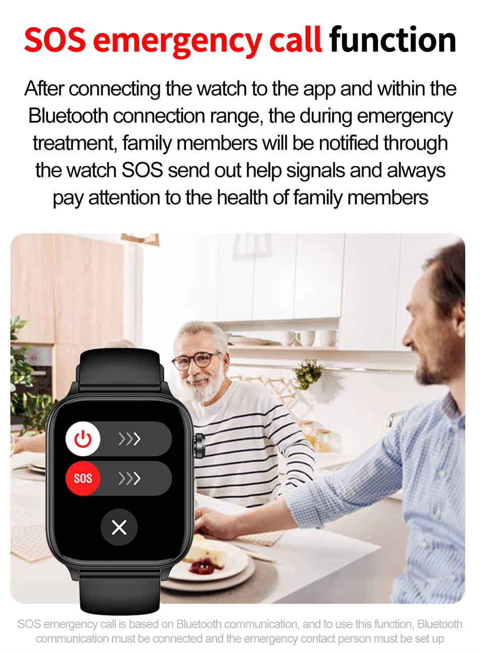 2025 New 24-Hour Health Monitoring Smart Watch Men Uric Acid Blood Lipids Heart Rate Bluetooth Call Smartwatch Women Beauty World Shop