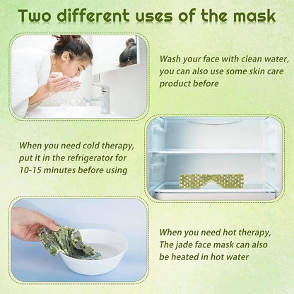 Cooling Jade Eye Mask Massager Natural Jade Eye Mask Eye Eye for Eye Relax Sleep Massager Mask Tools Mask Care Stone Face Sleep Beauty Trend Shop