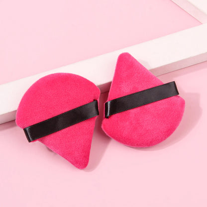 2Pcs/100Pcs  Triangle Powder Puff For Loose Powder Liquid Cosmetic Soft Plush Powder Puff Makeup Foundation Puff Makeup Tool Beauty World Shop