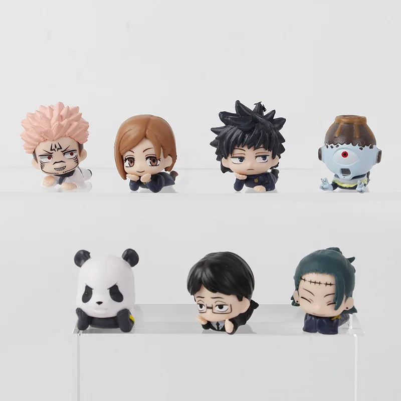 7pcs/set Jujutsu Kaisen Satoru Gojo Itadori Yuji Megumi Kugisaki Sukuna Geto Suguru Anime Figure Toys Cute Doll Collection Model Beauty World Shop