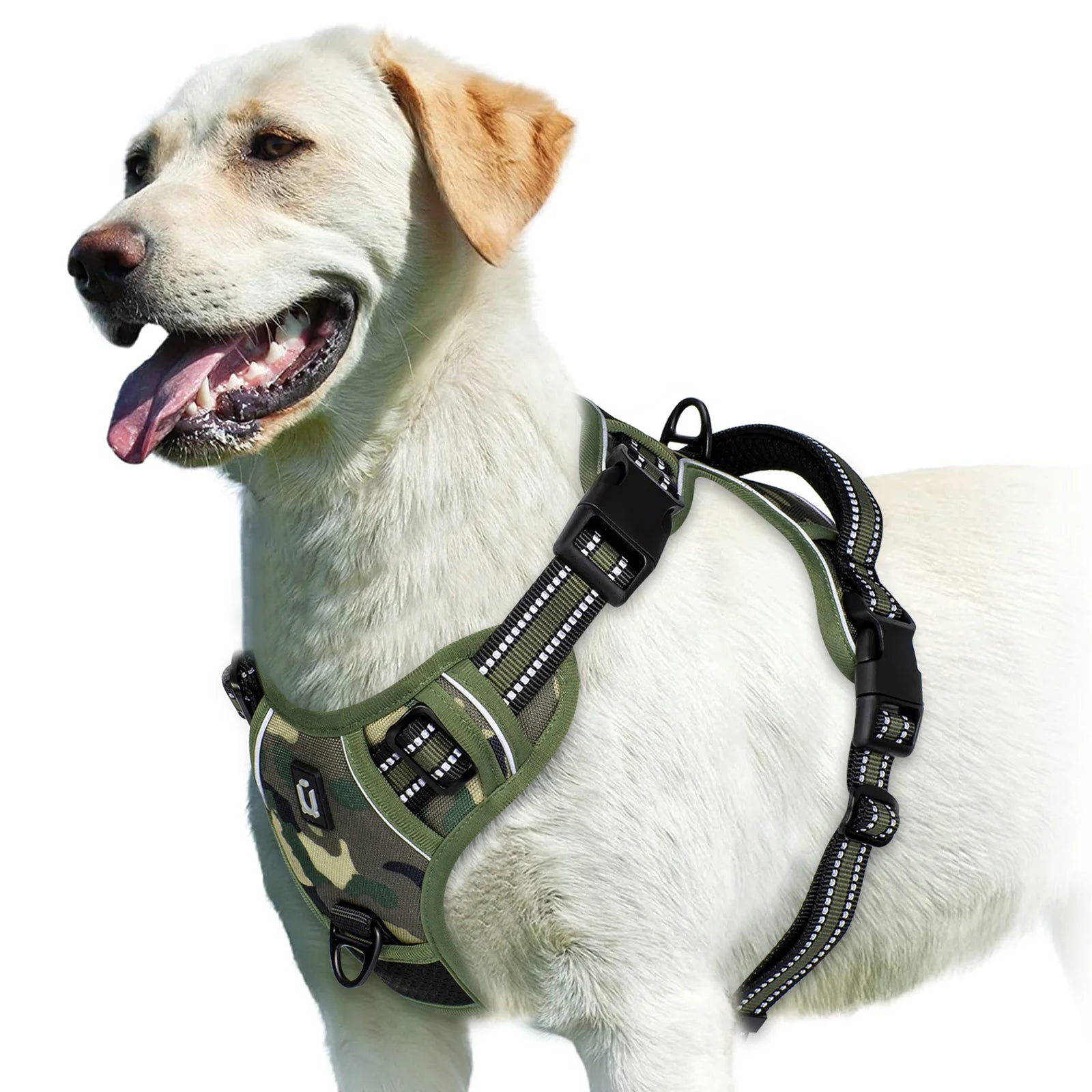 No Pull Dog Harness, Adjustable Soft Padded Pet Vest with Easy Control Handle Beauty World Shop