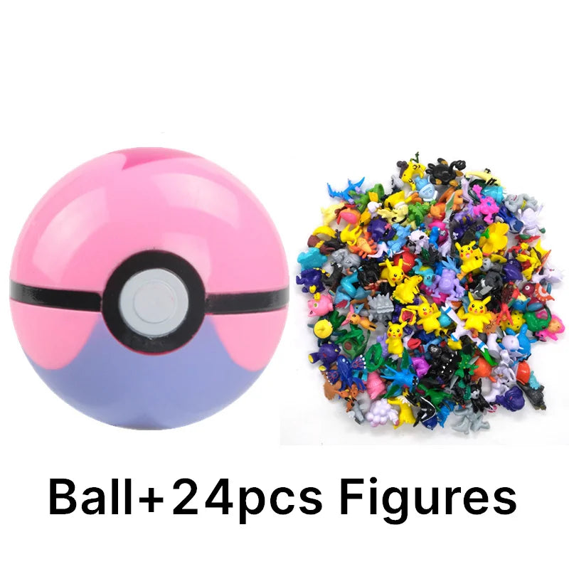 аниме фигурки Toys 7Cm Elf Ball 2-3cm Anime Action PokeBall Figures Monster Toy Model Dolls Children Christmas Gift Beauty World Shop
