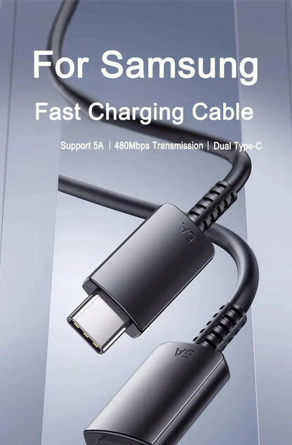 2PCS PD 45W USB C Cable For Samsung Galaxy S20 S21 S22 S23 Ultra Note 10 5G 20 A53 A54 Super Fast Charging USB Type C Data Cable Beauty World Shop