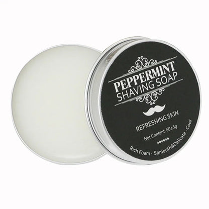 Handmade Smooth Texture Ear Shaving Soap Bar - Organic Foam Shaving Cream for Men Face Freshness And Cleanliness Maintainer