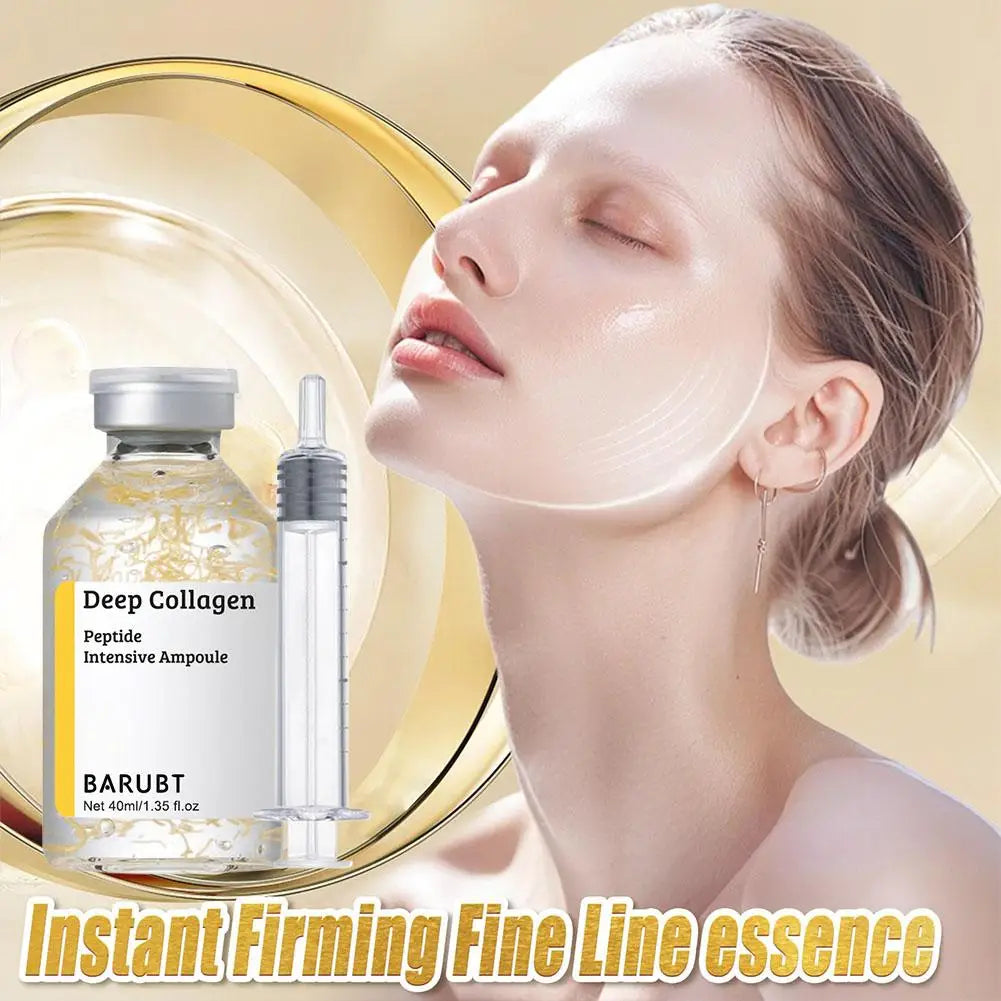 Korean Silk Collagen Essence Serum Deep Peptide Intensive Revitalizing Face Cream Anti-Wrinkle Firming Lifting Skin Care 40ml Beauty World Shop