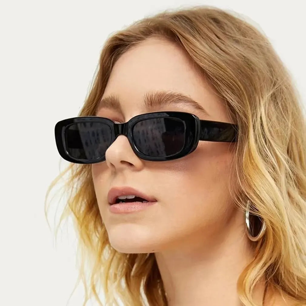 Retro Small Square Sunglasses Men and Women Trendy European and American Fashion Street Shot Sunglasses UV Proof Glasses Beauty World Shop