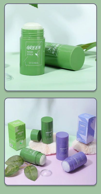 Solid facial mask Stick Green Tea Honey Peach Cleaning Pore Moisturizing Long Charcoal Eggplant Mud Film Beauty Trend Shop