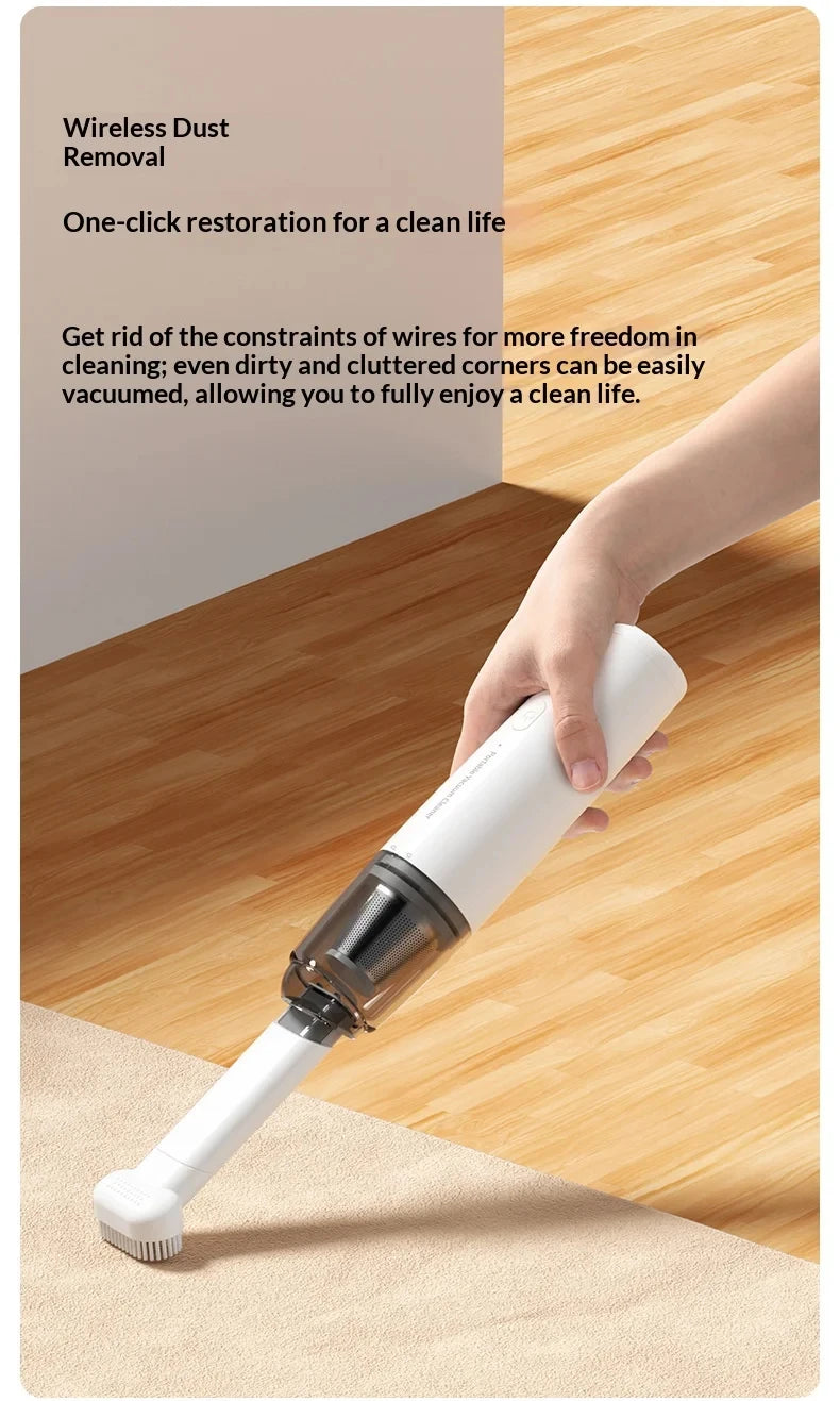 Vacuum Cleaner Mini Car Cleaning Powerful Suction Handheld Car Vacuum Cleaner Rechargeable for Car and Home Auto Vacuum Cleaner Beauty World Shop