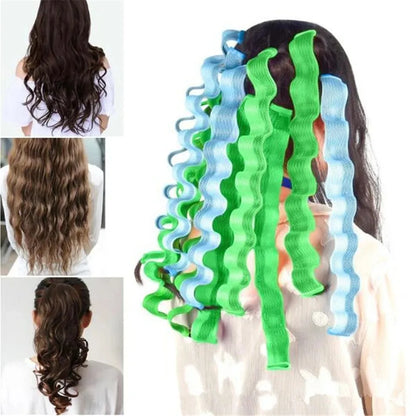 12pcs Heatless Hair Curler No Heat Hair Rollers Soft Curls Curling Rod Roller Sticks Perm Rods Wave Formers Hair Styling Tools Beauty World Shop