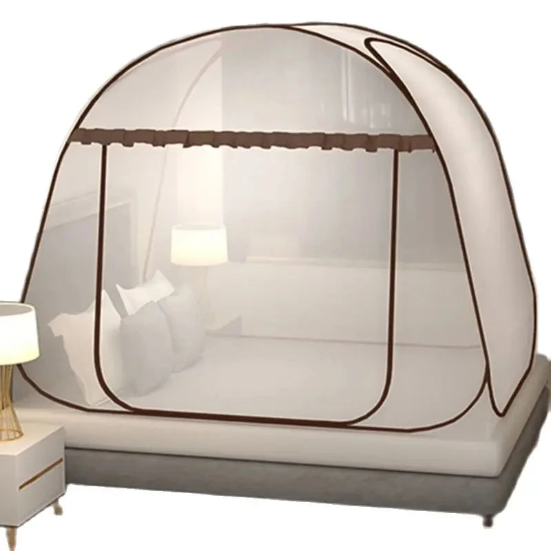 Simple Yurt Mosquito Net Portable Camping Tent Single Double Bed Canopy For Adult Foldable Bunk Mesh Net Breathable Mosquito Net Beauty World Shop