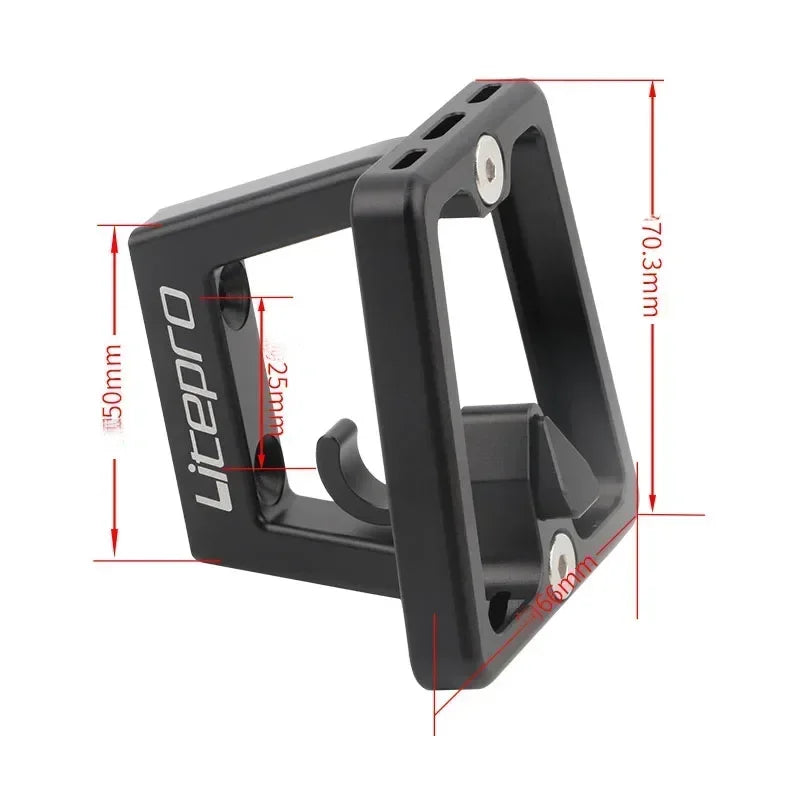 LP Folding Bike Front Bag Carrier Block Bracket 2 Holes Mounting Suitable For Brompton Folding Bike Front Carrier Mount Adapter Beauty World Shop