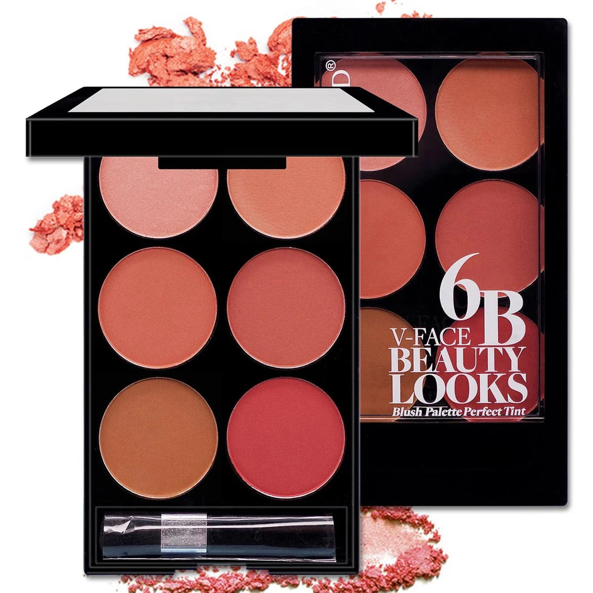 6-Color Blush and Contouring All-in-One Palette, Pearlescent Matte Powder Makeup Palette Beauty World Shop
