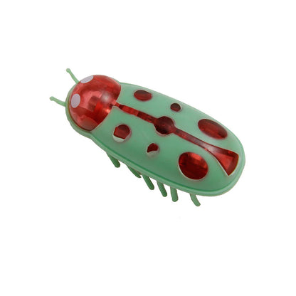 Mini Electric Bug Pet Dog Cat Toy Interactive Cute Ladybird Beetle Animal Shape Cat Toys Walking Insect Cat Playing Supplies Beauty World Shop