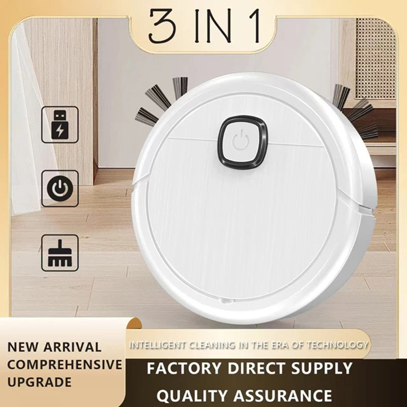 3-in-1 Smart Sweeping Robot Vacuum Mop 4000pa Strong Suction Washable Mop For Pet Hair Hard Floor Ideal Home Kitchen Room 2025