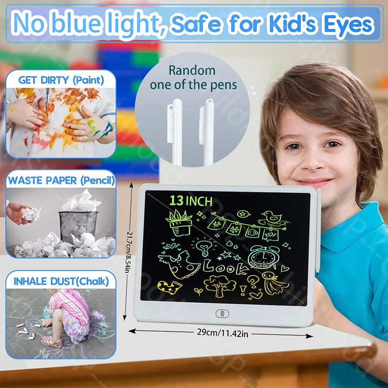16/13/11 Inch LCD Writing Board Drawing tablet Kids Writing Painting Children Educational Toys for 3 4 5 6 7 8 Years Girls Boys Beauty World Shop
