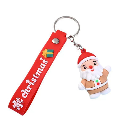 1/3/6PCSChristmas Keychain - Santa Claus Christmas Eve Gift - Doll Pendant - Couple Car And Bag Decoration Small Gift - Company Beauty World Shop