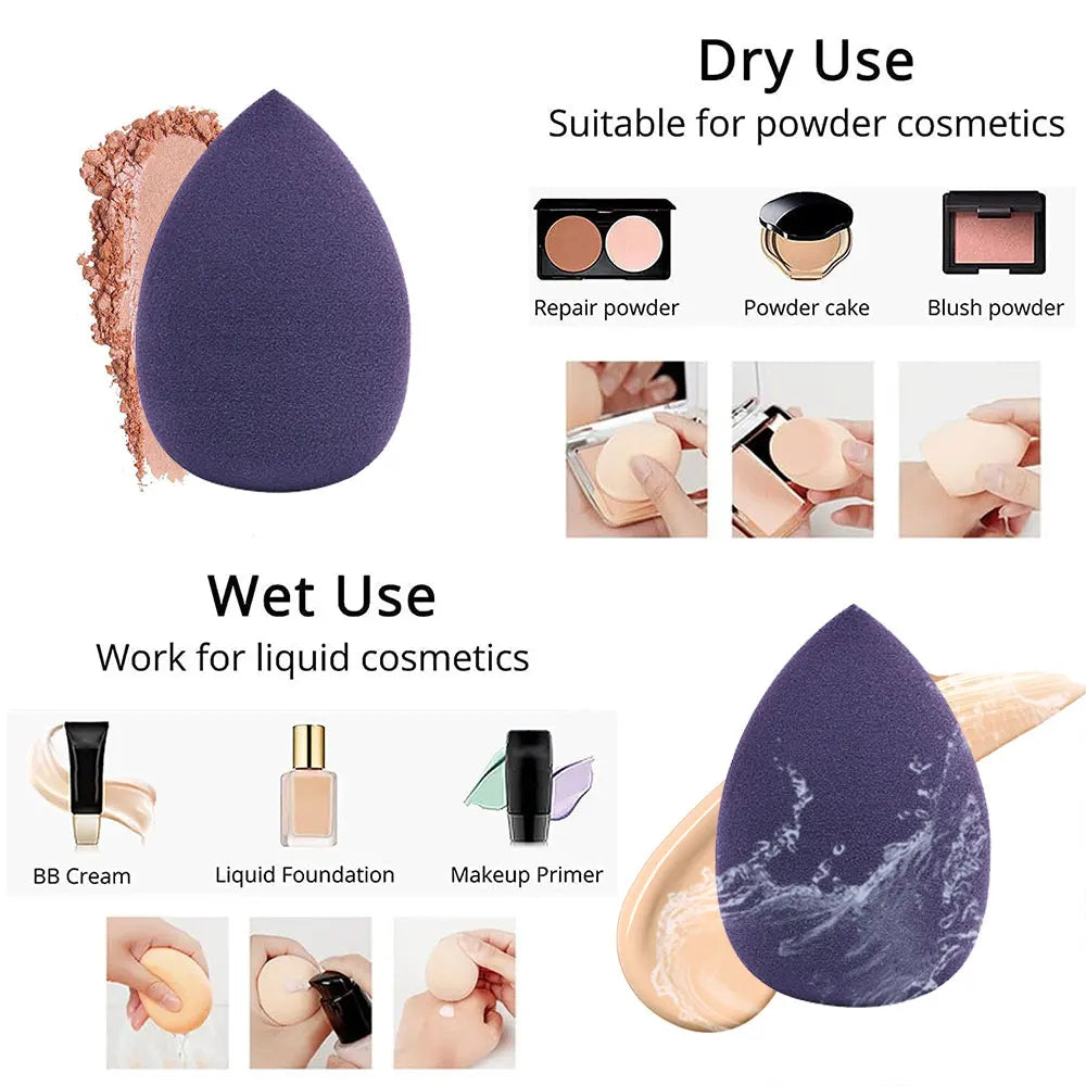 4/8pcs Makeup Sponge Blender Beauty Egg Cosmetic Puff Soft Foundation Sponges Powder Puff Women Make Up Accessories Beauty Tools Beauty World Shop
