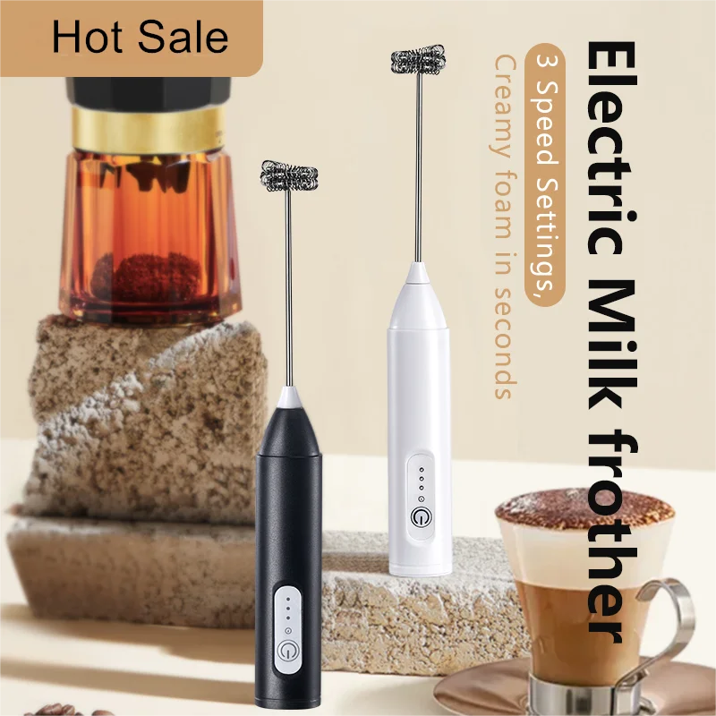 Wireless Milk Frothers Electric Handheld Blender Electrical Mini Coffee Maker Whisk Mixer With USB For Coffee Cappuccino Cream Beauty World Shop