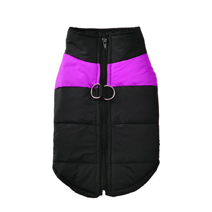 Pet Dog Jacket Warm Winter Clothes For Small Large Dogs Labrador Coat Windproof Waterproof Puppy Costume Vest With D-ring Pug Beauty World Shop