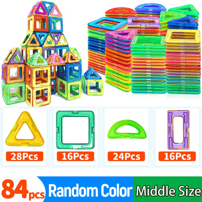 Magnetic Building Blocks DIY Magnets Toys medium size STEM Toys Construction Toys Learning Educational Magnet Toys Beauty World Shop