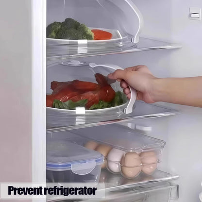 Splash Microwave Cover High Temperature Resistant Microwave Guard Lid Transparent Food Heating Cover with Steam Vent and Handle Beauty World Shop