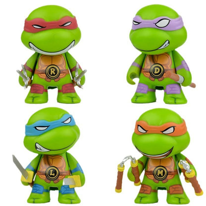 2024 new 4pcs ninja Turtle TMNT figure with movable joints Birthday for Kids Children Christmas Beauty World Shop