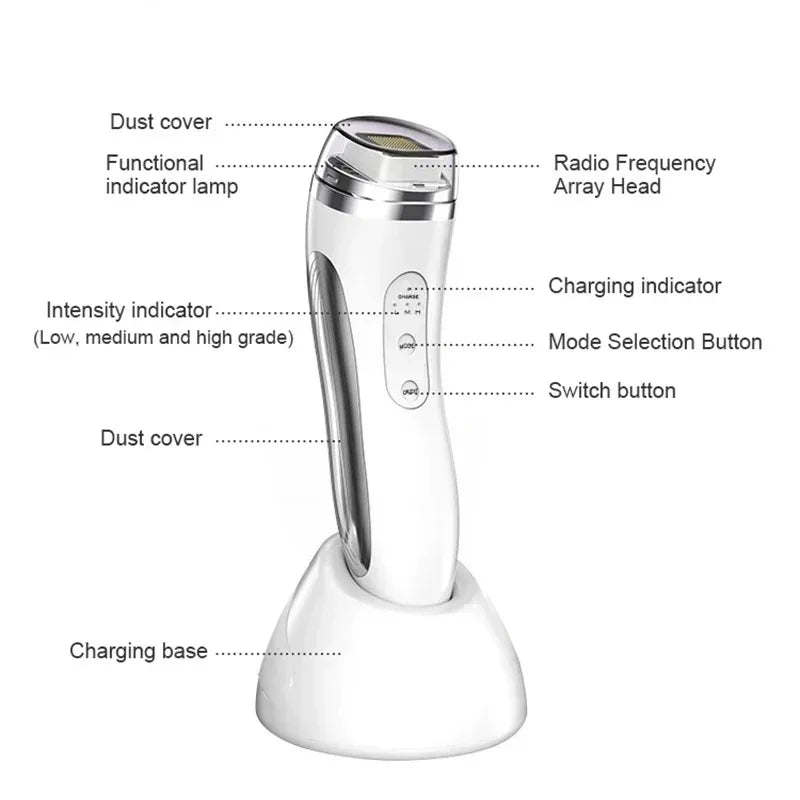 Electric Facial Lifting Machine Dot Matrix Skin Tightening Rejuvenation Wrinkle Removal Face Massager Home Use Beauty Devices Beauty World Shop