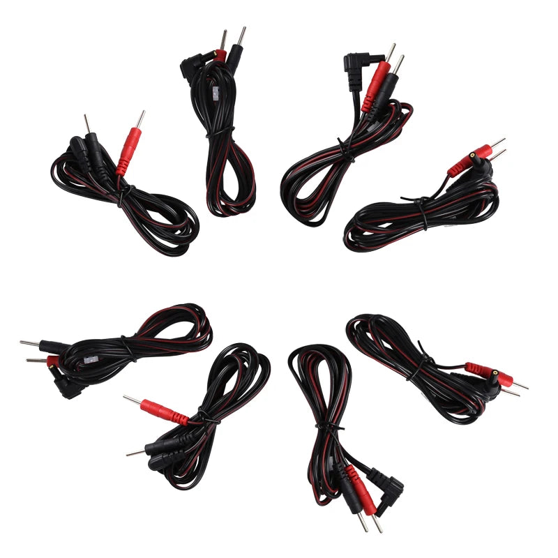 Electrode Lead Wires TENS Conductive Standard Pin for Ems Massage Electrode Pad Standard Pin  Digital Tens Machine Health Care Beauty World Shop