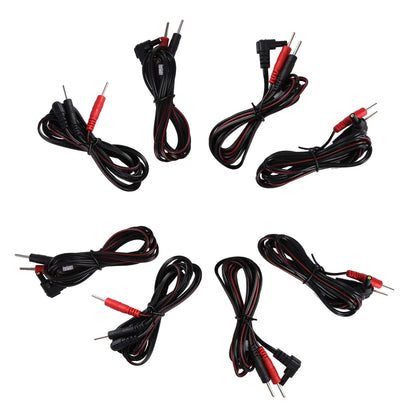 Electrode Lead Wires TENS Conductive Standard Pin for Ems Massage Electrode Pad Standard Pin  Digital Tens Machine Health Care Beauty World Shop