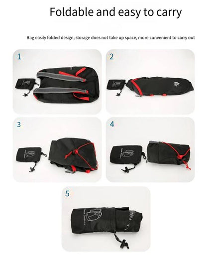 Multifunctional Outdoor Folding Backpack High Density Lightweight Waterproof Nylon Fabric Sports Bag for Camping Hiking Travel Beauty World Shop
