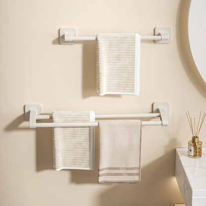 Self-adhesive Home Bathroom Towel Rack Holder Without Drilling Wall Mount Towel Shelf Kitchen Bathroom Accessories Towel Hanger Beauty World Shop