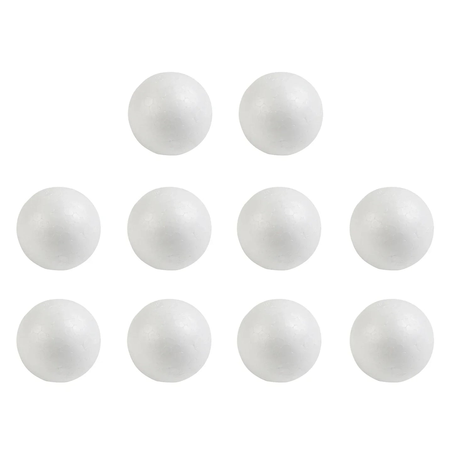10pcs Solid Foam Ball Polystyrene Balls 50mm-100mm  Round DIY Accessory Handmade For Party Celebration Christmas Decoration Beauty World Shop