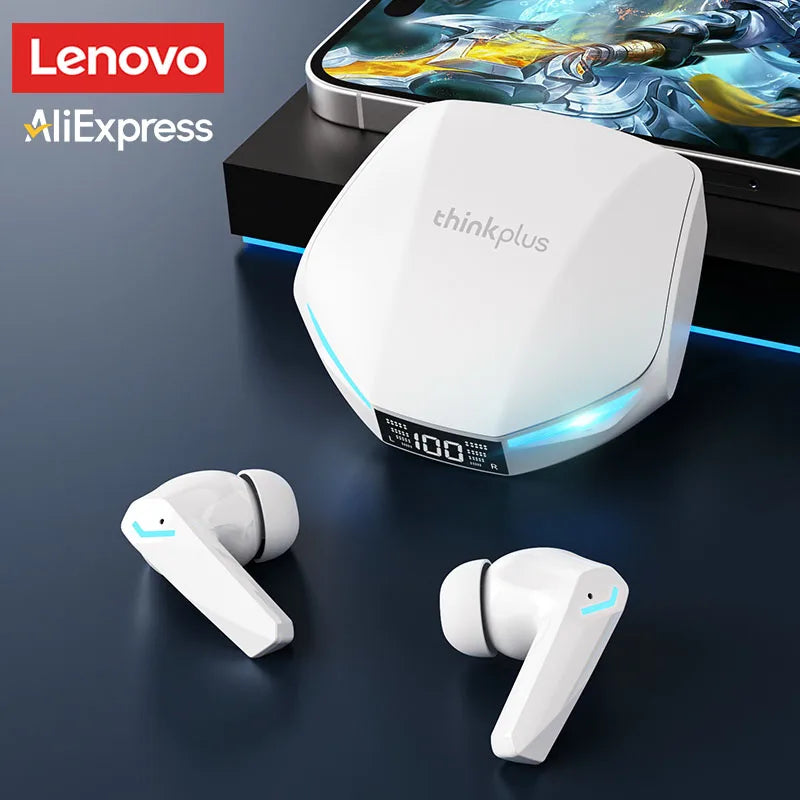 Choice Lenovo GM2 Pro Wireless Bluetooth 5.3 Earphones Gaming Low Latency Dual Mode Music Earbuds Sports In-Ear Headset With Mic Beauty World Shop