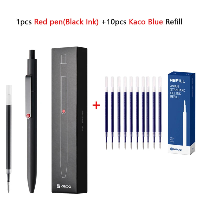 KACO 0.5mm MIDOT Gel Ink Pens, Quick-drying Press Smooth Writing Pen, High Volume for Taking Exams Grading Homework Doing Papers Beauty World Shop