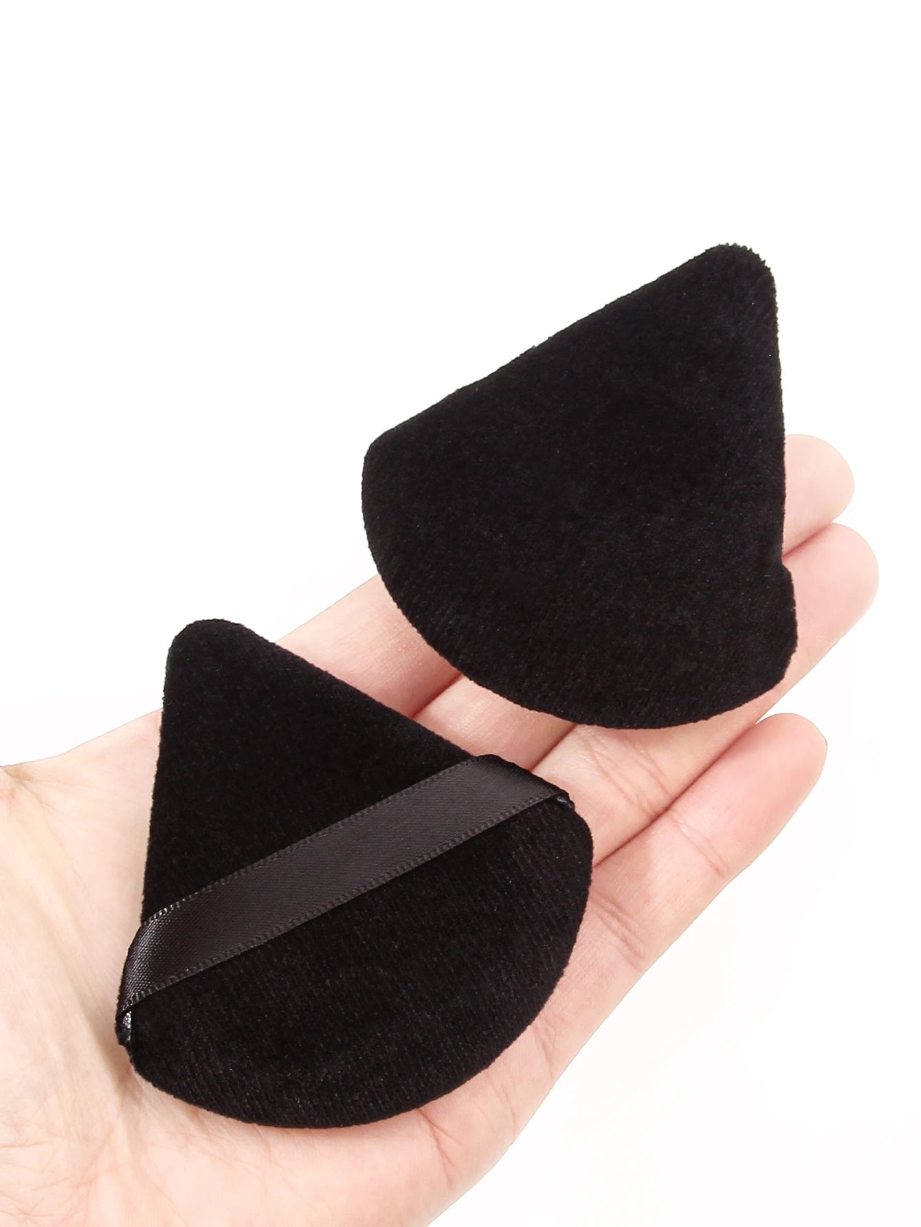 2Pcs/100Pcs  Triangle Powder Puff For Loose Powder Liquid Cosmetic Soft Plush Powder Puff Makeup Foundation Puff Makeup Tool Beauty World Shop