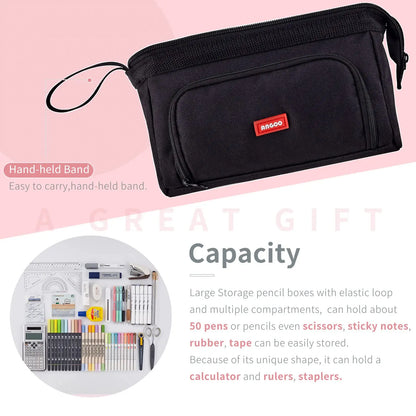 Large Capacity Pencil Case Cute Student Pencil Cases Big Pen Bag Case Storage Box Boy Girl Kid Office School Stationery Supplies Beauty World Shop
