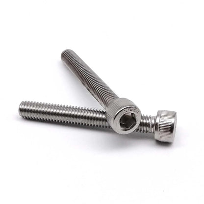 M2 M2.5 M3 M3.5 M4 M5 M6 M8 Over Ultra Long 200mm 304 A2-70 Stainless Steel DIN912 Allen Hexagon Hex Socket Head Cap Bolt Screw Beauty World Shop