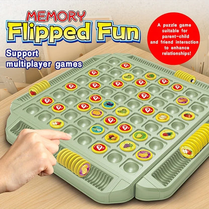 Kids' Educational Fruit Flip Memory Board Game - Creative Puzzle,2-4 Player Cooperative Strategy & Logic Training Beauty World Shop