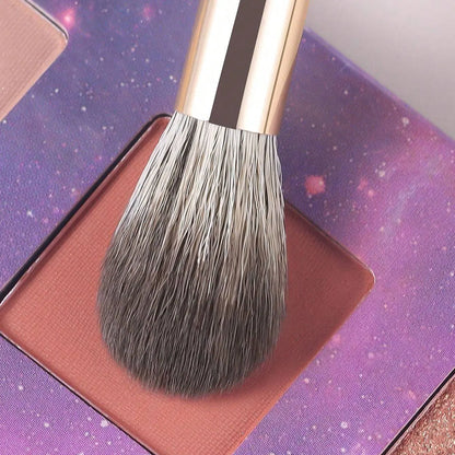 Champagne Silver Portable Eye Makeup Brush Set, 8pcs/Pack Beauty World Shop