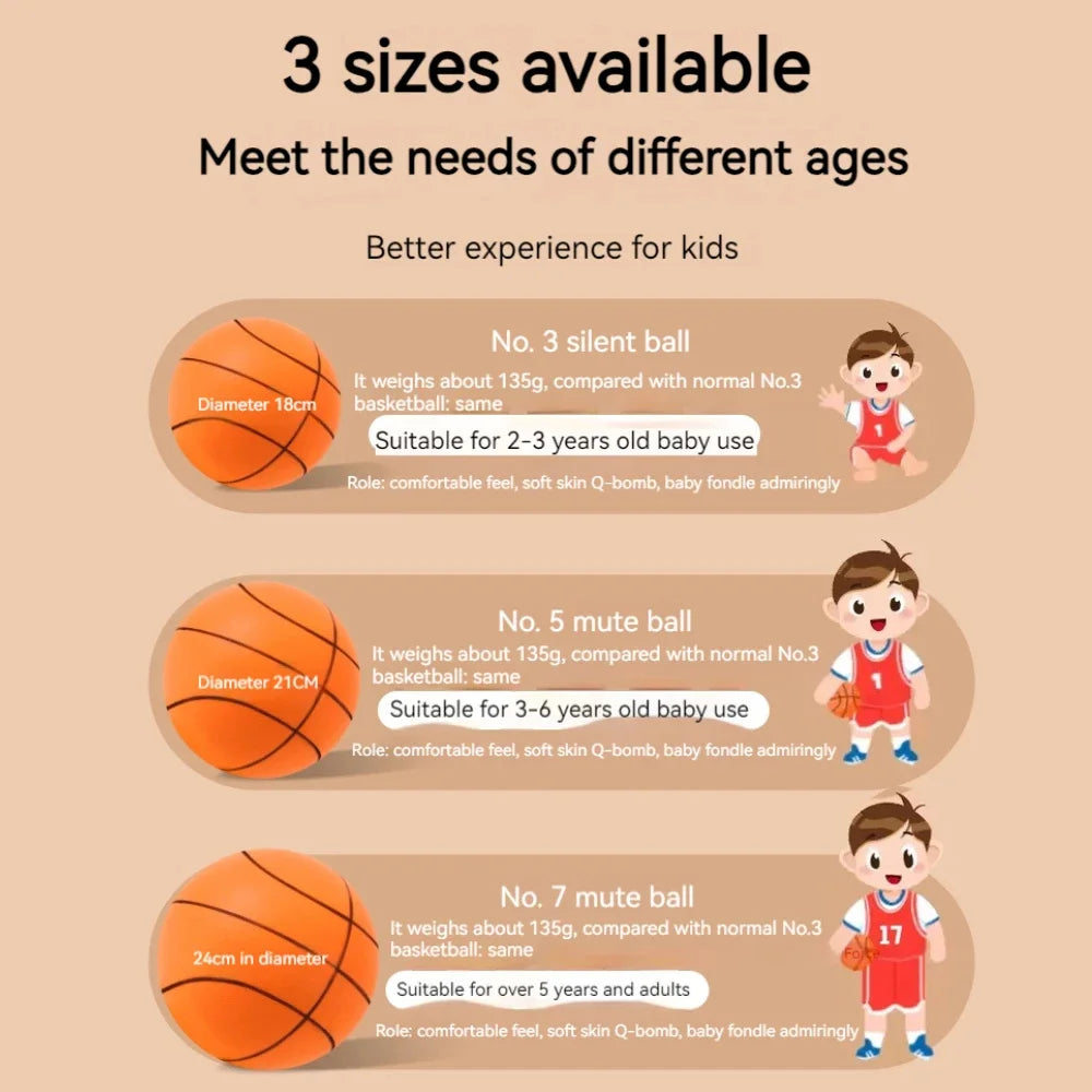 Foam Basketball Kids Silent Basketball Bouncing Mute Silent Ball Bounce Squeezable Mute Bouncing Basketball Beauty World Shop