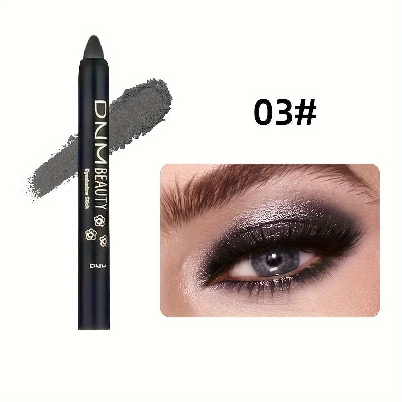 Shimmery Monochrome Eyeshadow Pencil - Waterproof, LongLasting Eye Makeup in Black, Blue, Pink, Purple, Fair - 9 ColorGlitter Ey Beauty Trend Shop