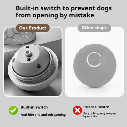 Smart Dog Toy Ball Electronic Interactive Pet Toy Ball USB Automatic Bouncing Rolling Toy Ball With RGB Lights Puppy Cat Product Beauty World Shop