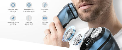 Sejoy Electric Razor for Men Rechargeable Electric Shavers Rotary Portable Travel Razor Idea Gift Beard Trimmer